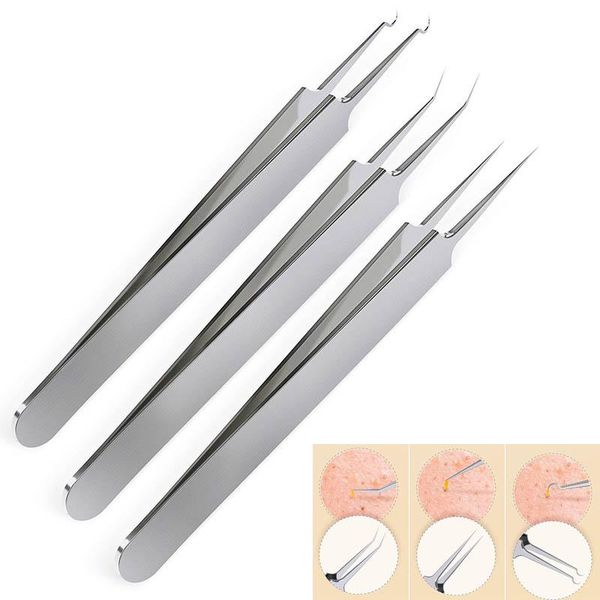 eyebrow tools & stencils 3pcs set stainless steel blackhead remover tweezers professional pimple blemish extractor nail art/face care/eyelas
eyebrow tools & stencils 3pcs set stainless steel blackhead remover tweezers professional pimple blemish extractor nail art/face care/eyelas