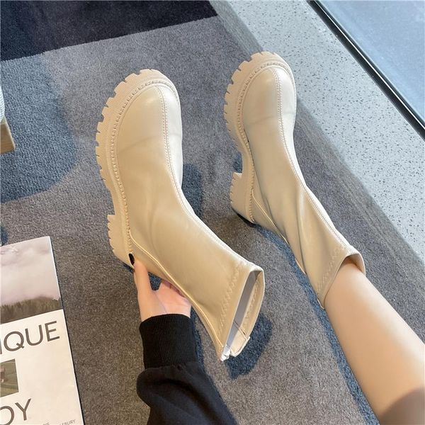 boots brand women's shoes med heel back zip round toe boots-women zipper fashion autumn rock summer ankle flat ladies lolita 202, Black
boots brand women's shoes med heel back zip round toe boots-women zipper fashion autumn rock summer ankle flat ladies lolita 202, Black