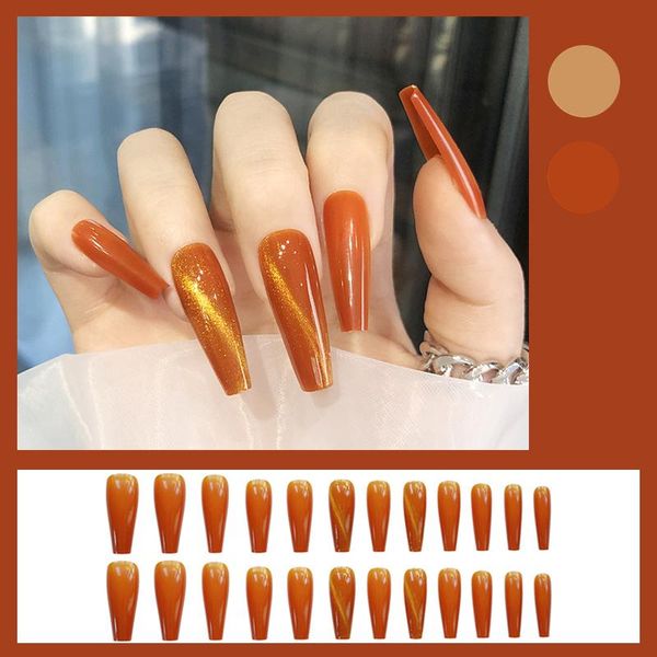 false nails gourd orange cat eye wear nail art stickers finished 24 with glue, Red;gold
false nails gourd orange cat eye wear nail art stickers finished 24 with glue, Red;gold