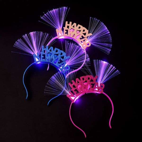 party decoration 2021 led light luminous optical fiber headband headwear hair hoop year christmas festival props
party decoration 2021 led light luminous optical fiber headband headwear hair hoop year christmas festival props