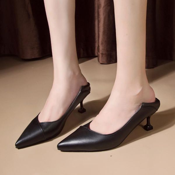 dress shoes 2021 spring and autumn pointed high heels women's solid color simple fashionable work shallow mouth single, Black
dress shoes 2021 spring and autumn pointed high heels women's solid color simple fashionable work shallow mouth single, Black