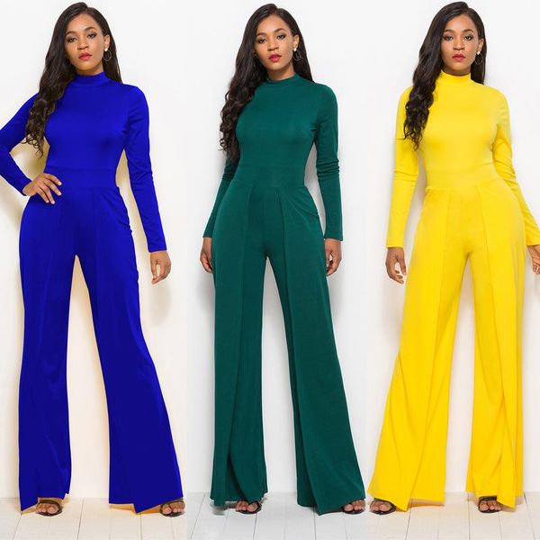 women's jumpsuits & rompers european and american fashion round neck long sleeve wide leg solid color high loose, Black;white
women's jumpsuits & rompers european and american fashion round neck long sleeve wide leg solid color high loose, Black;white