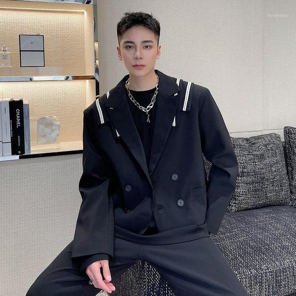 men's suits & blazers man japanese harajuku korean style blazer jacket men patch design streetwear youth fashion loose casual short sui, White;black
men's suits & blazers man japanese harajuku korean style blazer jacket men patch design streetwear youth fashion loose casual short sui, White;black