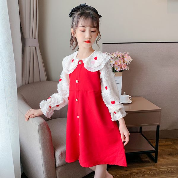dress for girls heart pattern kids party dresses for girls casual style dress for children spring autumn childrens clothing, Red;yellow
dress for girls heart pattern kids party dresses for girls casual style dress for children spring autumn childrens clothing, Red;yellow