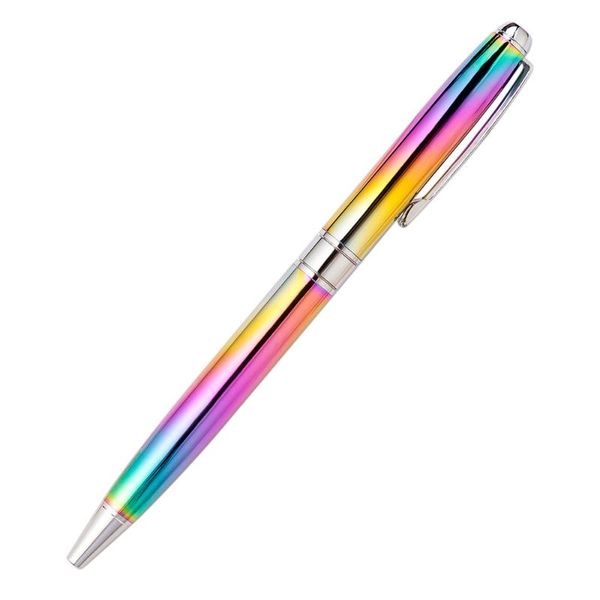 2pcs rainbow colorful metal ballpoint pen 0.7 mm nib balck refill writing tools office school supplies stationery gift pens, Blue;orange
2pcs rainbow colorful metal ballpoint pen 0.7 mm nib balck refill writing tools office school supplies stationery gift pens, Blue;orange