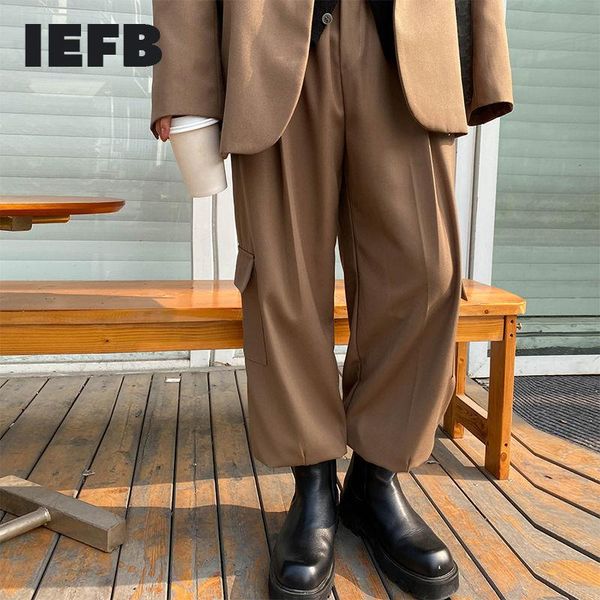 men's pants iefb 2021 cargo pant exquisite korean style ins balck coffee multi pockets trousers loose handsome cool casual, Black
men's pants iefb 2021 cargo pant exquisite korean style ins balck coffee multi pockets trousers loose handsome cool casual, Black