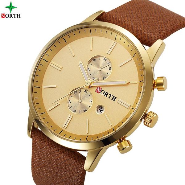 mens watch reloj hombre north watches quartz leather military fashion sport wristwatch relogio cloc wristwatches, Slivery;brown
mens watch reloj hombre north watches quartz leather military fashion sport wristwatch relogio cloc wristwatches, Slivery;brown
