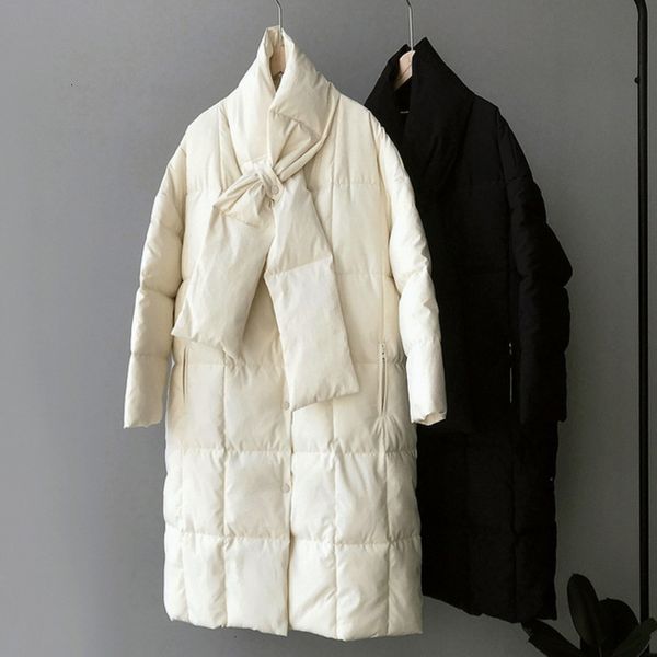 women's wool & blends winter woman parkas solid color long down cotton coat with scarf oversize padded clothes fashion femme veste, Black
women's wool & blends winter woman parkas solid color long down cotton coat with scarf oversize padded clothes fashion femme veste, Black