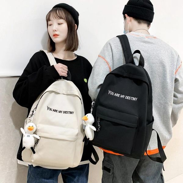 backpack 2021 letter embroidery solid schoolbag student college lapbookbag outdoor travel bag lover couple gift bags
backpack 2021 letter embroidery solid schoolbag student college lapbookbag outdoor travel bag lover couple gift bags
