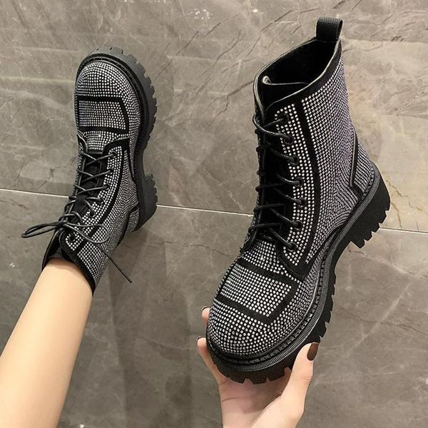 boots short woman crystal shoes drop black silver rhinestone ankle for women winter fashion lace up platform
boots short woman crystal shoes drop black silver rhinestone ankle for women winter fashion lace up platform