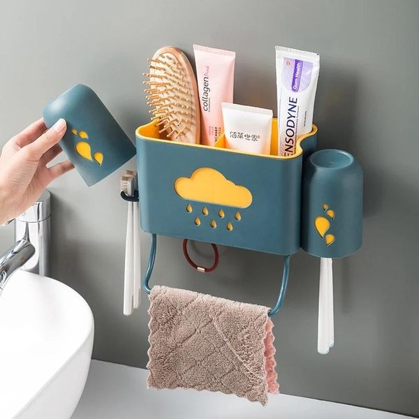 multi-purpose toothpaste toothbrush holder with double cups large-capacity storage bathroom household kitchen accessories set holders
multi-purpose toothpaste toothbrush holder with double cups large-capacity storage bathroom household kitchen accessories set holders