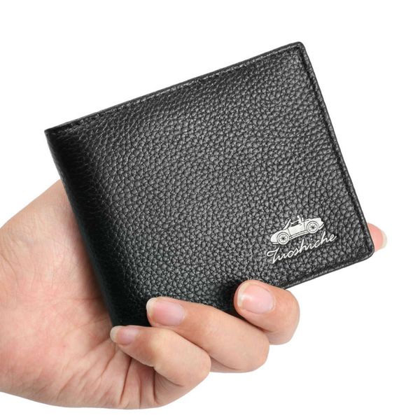 the wallet left handcart men's head leather black soft wallet with korean youth wallet
the wallet left handcart men's head leather black soft wallet with korean youth wallet