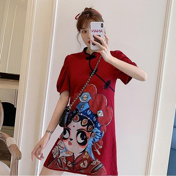 ethnic clothing traditional chinese hanfu qi pao women retro cheongsam girl japanese harajuku style vintage opera print party qipao dress 11, Red
ethnic clothing traditional chinese hanfu qi pao women retro cheongsam girl japanese harajuku style vintage opera print party qipao dress 11, Red