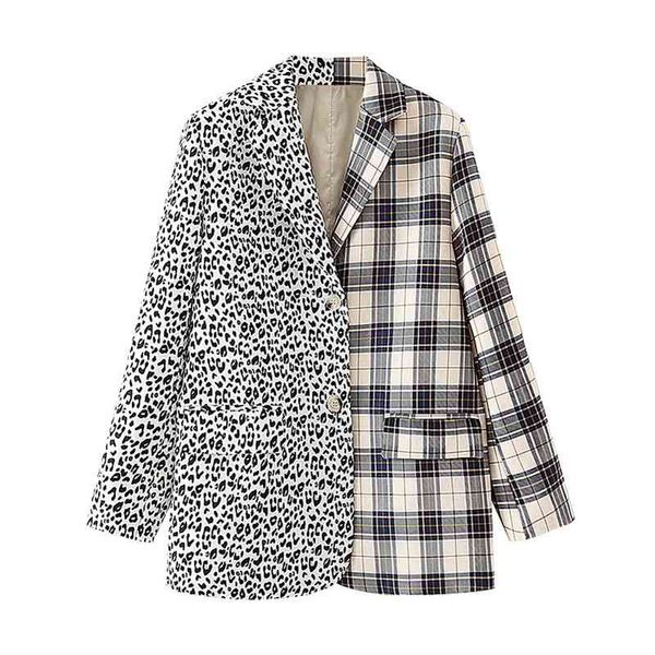 elegant women gray plaid leopard patchwork jacket fashion ladies notched collar blazers streetwear female chic pocket coats 210427, White;black
elegant women gray plaid leopard patchwork jacket fashion ladies notched collar blazers streetwear female chic pocket coats 210427, White;black