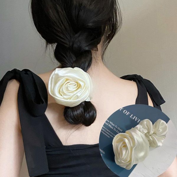 hair accessories french silk rose flower elastic bands retro champagne scrunchies elegant ponytail holder ties women
hair accessories french silk rose flower elastic bands retro champagne scrunchies elegant ponytail holder ties women