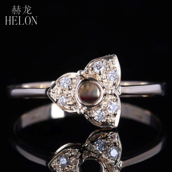 cluster rings helon 4mm round solid 14k yellow gold si/h genuine natural diamond semi mount engagement ring for women fine jewelry gift, Golden;silver
cluster rings helon 4mm round solid 14k yellow gold si/h genuine natural diamond semi mount engagement ring for women fine jewelry gift, Golden;silver