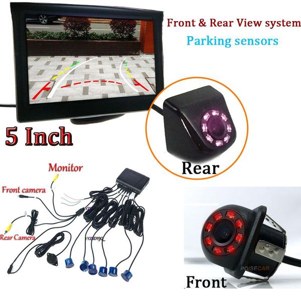 visible video 8 sensor front & back reverse car parking sensors probes lcd monitor assist beep sounds alarm rear view cameras&
visible video 8 sensor front & back reverse car parking sensors probes lcd monitor assist beep sounds alarm rear view cameras&