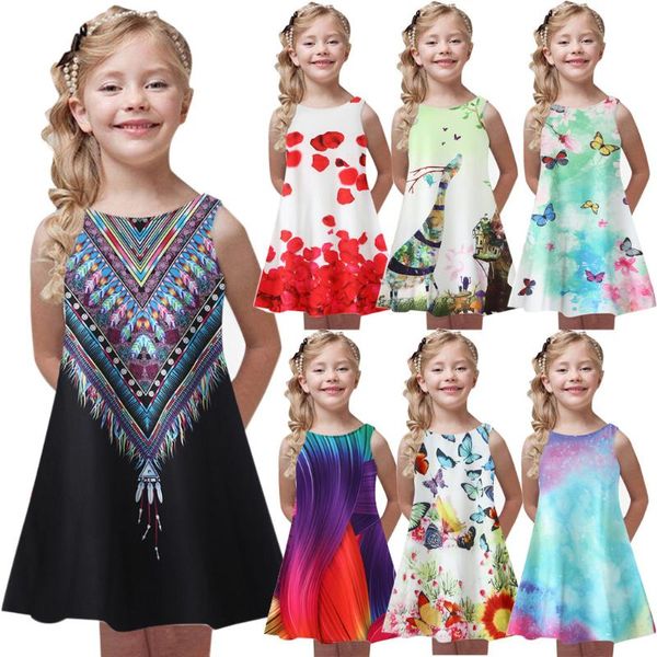 girl's dresses toddler girls summer fashion princess dress kids baby printing party sleeveless casual kid girl children's clothing, Red;yellow
girl's dresses toddler girls summer fashion princess dress kids baby printing party sleeveless casual kid girl children's clothing, Red;yellow