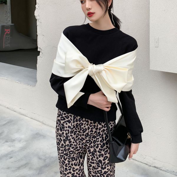 spring autumn sweatshirt bowknot decoration black pullovers casual female korean women cute sweatshirts 2a3261 210507
spring autumn sweatshirt bowknot decoration black pullovers casual female korean women cute sweatshirts 2a3261 210507