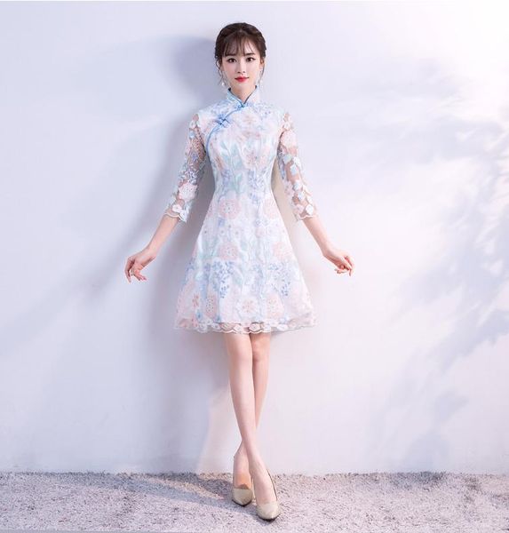 ethnic clothing summer wedding party cheongsam chinese traditional womens elegant slim qipao evening dress mini robe retro vestidos s-x, Red
ethnic clothing summer wedding party cheongsam chinese traditional womens elegant slim qipao evening dress mini robe retro vestidos s-x, Red