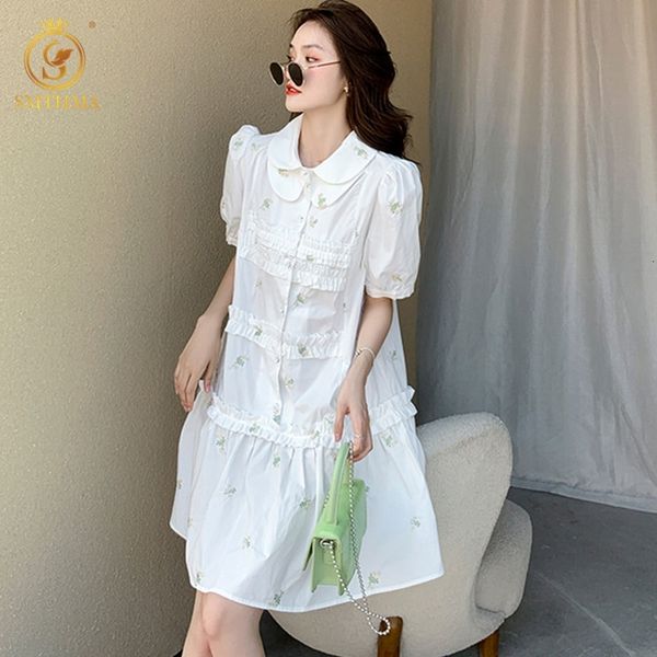 casual dresses 2021 fashion design flower embroidery summer women's lapel loose sleeve es vestidos eycq, Black;gray
casual dresses 2021 fashion design flower embroidery summer women's lapel loose sleeve es vestidos eycq, Black;gray