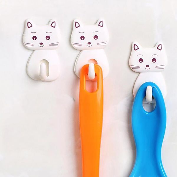 3pcs/set self adhesive wall hooks cute cartoon cat door durable for kitchen spoon sundries hanger bathroom towel hook & rails
3pcs/set self adhesive wall hooks cute cartoon cat door durable for kitchen spoon sundries hanger bathroom towel hook & rails