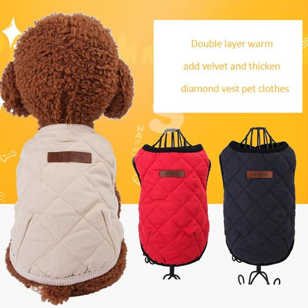 dog apparel autumn and winter pet warm jacket plaid solid color plus velvet vest dress clothes xs-xxl
dog apparel autumn and winter pet warm jacket plaid solid color plus velvet vest dress clothes xs-xxl