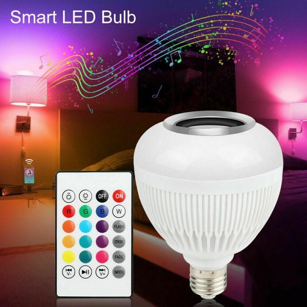 smart rgb wireless bluetooth music play speaker bulb light lamps +remote home control
smart rgb wireless bluetooth music play speaker bulb light lamps +remote home control