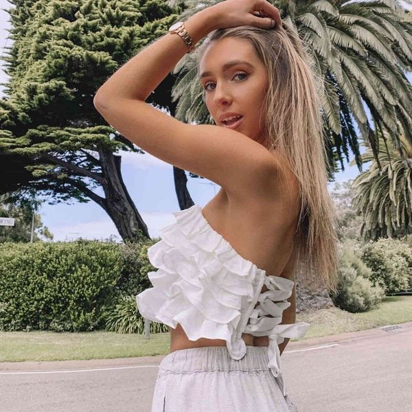 tanks ruffle crop linen white strapless style summer camisole lace up back beachwear holiday cropped lzoz
tanks ruffle crop linen white strapless style summer camisole lace up back beachwear holiday cropped lzoz
