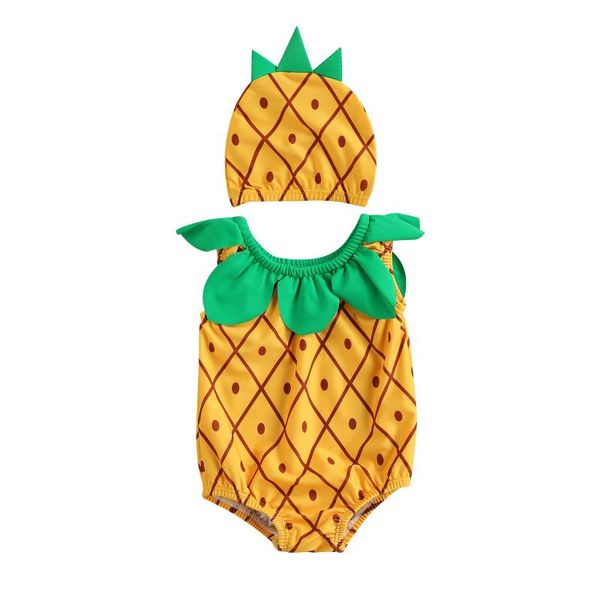 clothing sets kids swimsuits with hat, girls pineapple print round neck sleeveless a swimwear+ cap for summer, White
clothing sets kids swimsuits with hat, girls pineapple print round neck sleeveless a swimwear+ cap for summer, White