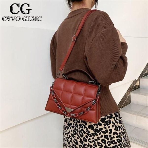 shoulder bags cvvo glmc square bag 2021 fashion quality pu leather women's handbags solid color lingge messenger
shoulder bags cvvo glmc square bag 2021 fashion quality pu leather women's handbags solid color lingge messenger