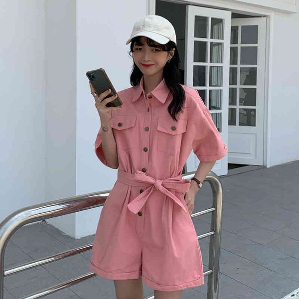 korean style sashes lapel female trendy rompers women summer straight bodysuit short loose leisure cute holiday street chic 210517, Black;white
korean style sashes lapel female trendy rompers women summer straight bodysuit short loose leisure cute holiday street chic 210517, Black;white