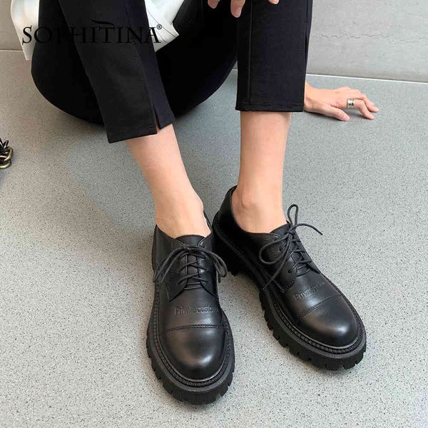 sophitina flat woman genuine cow leather round toe excellent sewing cross-tied low square heel casual shoes po1036 210513, Black
sophitina flat woman genuine cow leather round toe excellent sewing cross-tied low square heel casual shoes po1036 210513, Black