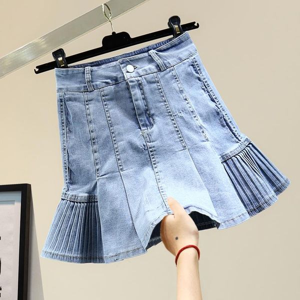 skirts summer jean skrit lady 2021 fashion high waist a- line mini skirt women elegant pleated stretch denim woman clothes, Black
skirts summer jean skrit lady 2021 fashion high waist a- line mini skirt women elegant pleated stretch denim woman clothes, Black