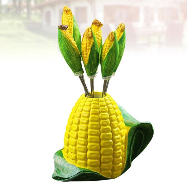 set resin stainless steel corn shape design fruit forks picks stick for dessert cakes home party (yellow)
set resin stainless steel corn shape design fruit forks picks stick for dessert cakes home party (yellow)
