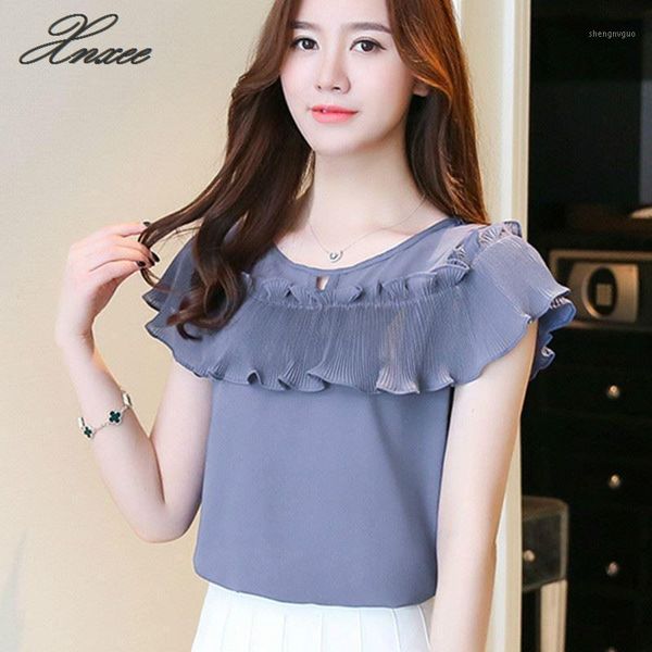 womens shor sleeve casual chiffon blouse female o-neck work wear solid color office shirts blouses women's &, White
womens shor sleeve casual chiffon blouse female o-neck work wear solid color office shirts blouses women's &, White