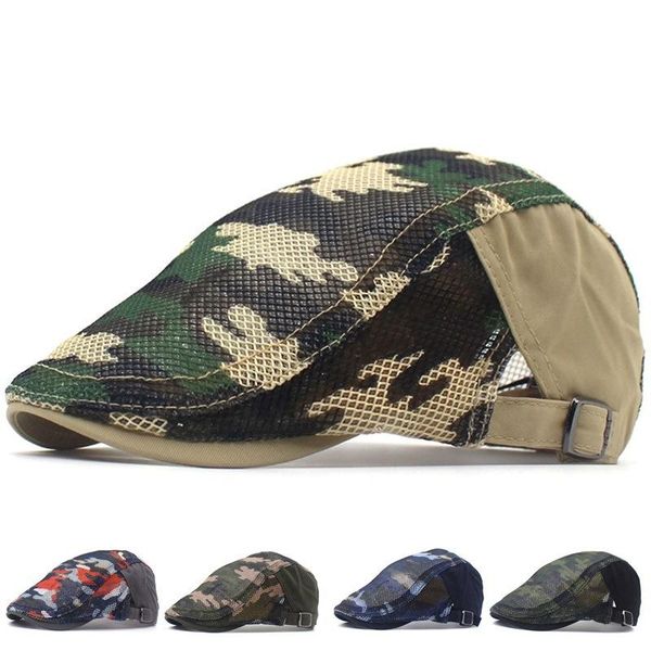 berets cap men and women camouflage tactical baseball caps breathable beret fashion camo snapback hats, Blue;gray
berets cap men and women camouflage tactical baseball caps breathable beret fashion camo snapback hats, Blue;gray