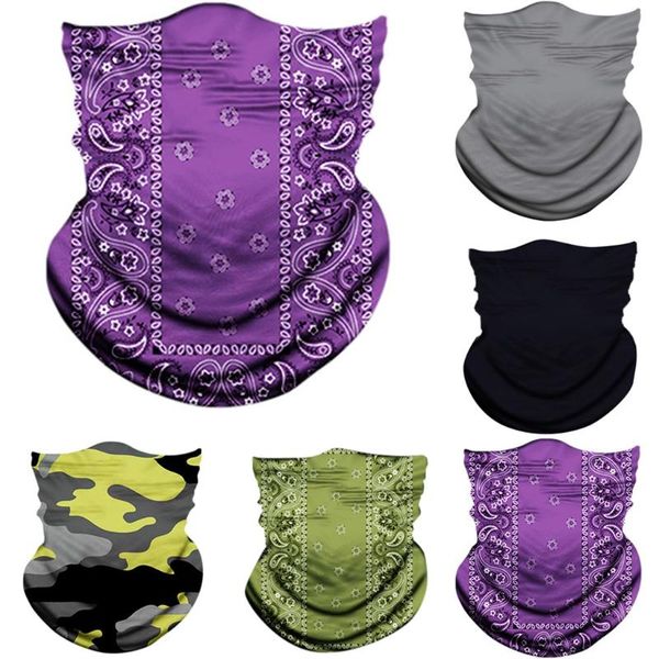 scarves multicam camouflage tactical neck gaiter cover tube face bandanas sun military cycling hunting hiking camping scarf bandana#p40, Blue;gray
