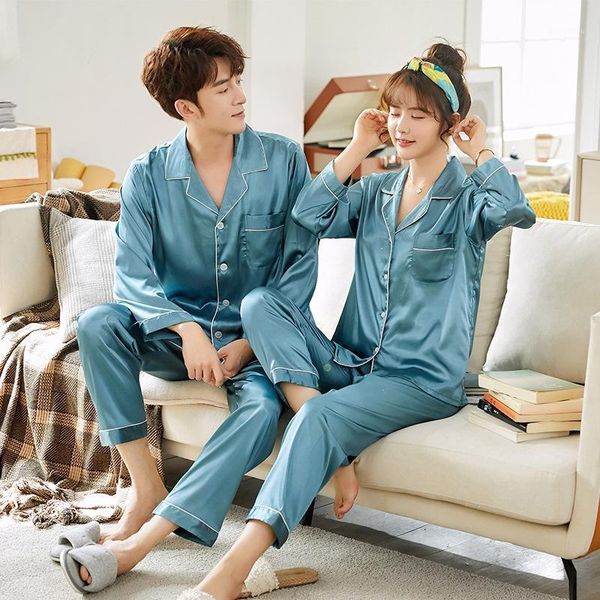 large size 3xl spring autumn pajamas imitation lovers sleepwear long sleeve wedding nightwear men's women's suits housewear, Black;brown
large size 3xl spring autumn pajamas imitation lovers sleepwear long sleeve wedding nightwear men's women's suits housewear, Black;brown
