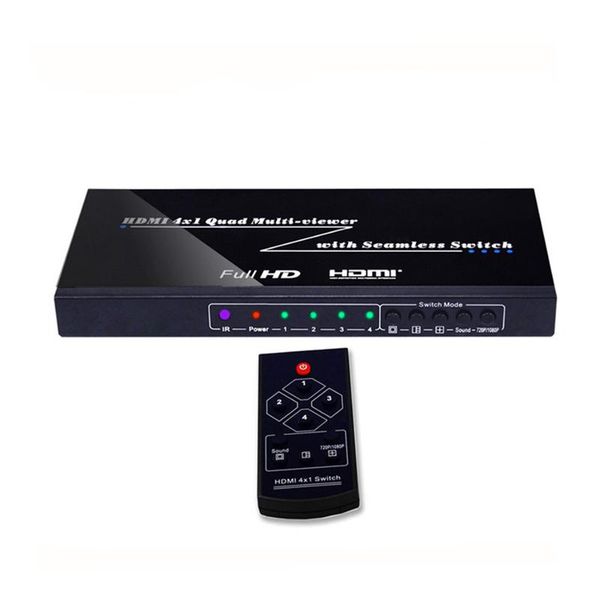 audio cables & connectors multiviewer 4x1 quad multi-viewer splitter with seamless switcher ir control output resolution up to 1080p
audio cables & connectors multiviewer 4x1 quad multi-viewer splitter with seamless switcher ir control output resolution up to 1080p