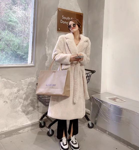 lamb wool coat for women fall mid-length loose all-match coat thick plush large coat, Black
lamb wool coat for women fall mid-length loose all-match coat thick plush large coat, Black