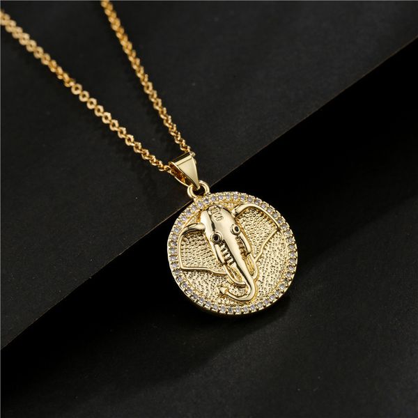 personalized gold coin pendant real gold color preserving electroplating ins wind elephant necklace female, Silver
personalized gold coin pendant real gold color preserving electroplating ins wind elephant necklace female, Silver