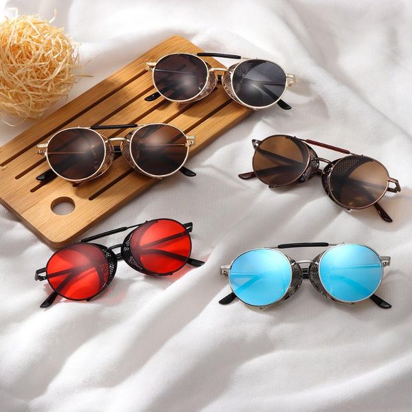 sunglasses 2021 round steampunk men women fashion metal glasses brand design vintage uv400, White;black
sunglasses 2021 round steampunk men women fashion metal glasses brand design vintage uv400, White;black