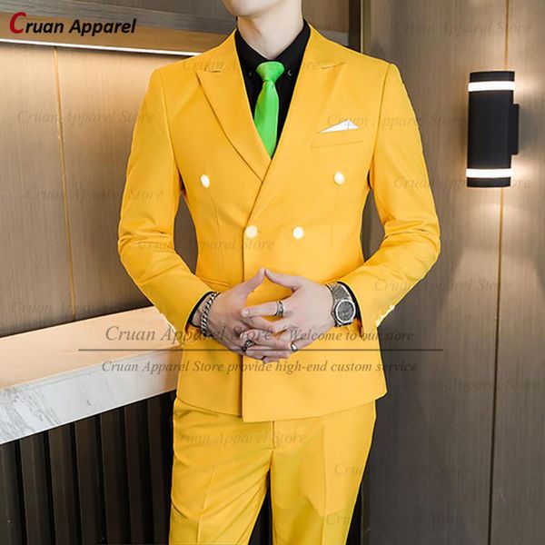 men's suits & blazers 2022 fashion yellow mens 2pcs slim fit wedding groomsman groom tuxedo tailor-made casual double breasted blazer p, White;black
men's suits & blazers 2022 fashion yellow mens 2pcs slim fit wedding groomsman groom tuxedo tailor-made casual double breasted blazer p, White;black