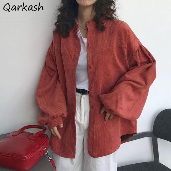 jackets women vintage corduroy lantern sleeve solid simple outwear autumn all-match elegant retro ulzzang loose leisure oversize women', Black;brown
jackets women vintage corduroy lantern sleeve solid simple outwear autumn all-match elegant retro ulzzang loose leisure oversize women', Black;brown