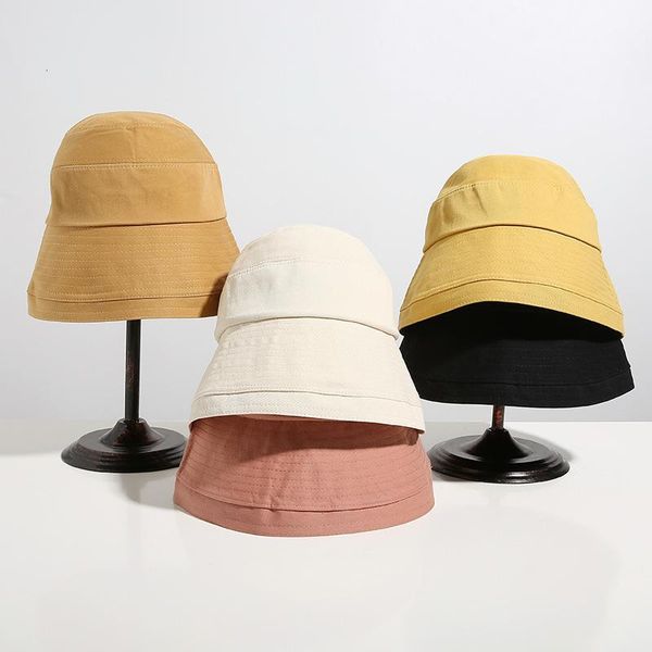 bucket hat spring and summer fisherman's hat women's face covered pure color wide brim buet literary temperament shows the trend o, Blue;gray
bucket hat spring and summer fisherman's hat women's face covered pure color wide brim buet literary temperament shows the trend o, Blue;gray