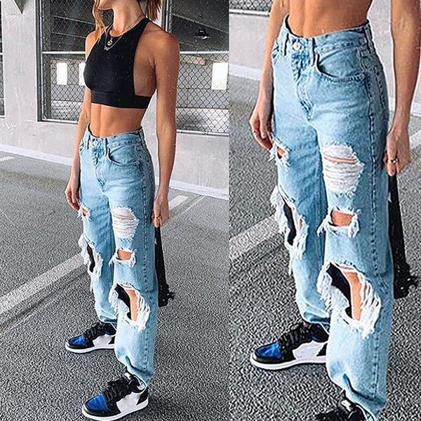women's pants & capris hip hop high waist women hole ripped jeans female solid color fashion boyfriend denim, Black;white
women's pants & capris hip hop high waist women hole ripped jeans female solid color fashion boyfriend denim, Black;white