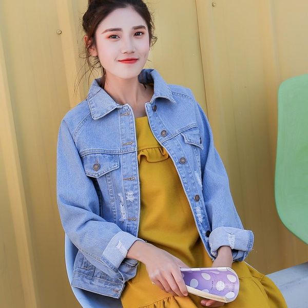 women's jackets korean clothes denim female casual spring autumn for women jeans coats, Black;brown
women's jackets korean clothes denim female casual spring autumn for women jeans coats, Black;brown