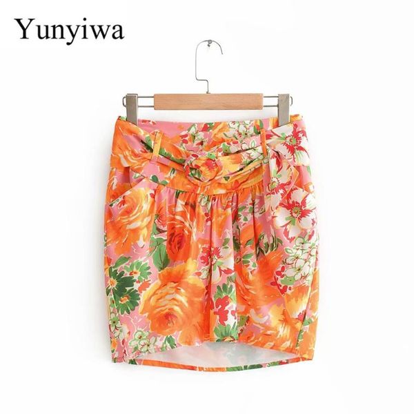 skirts women fashion floral print pleated orange asymmetrical skirt faldas mujer ladies side zipper vestidos chic belt, Black
skirts women fashion floral print pleated orange asymmetrical skirt faldas mujer ladies side zipper vestidos chic belt, Black