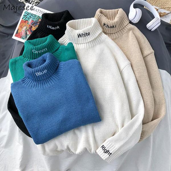 men's sweaters men turtleneck pullovers letter printed loose warm simple korean fashion style trendy casual students leisure cozy, White;black
men's sweaters men turtleneck pullovers letter printed loose warm simple korean fashion style trendy casual students leisure cozy, White;black